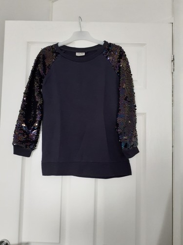 Girls next navy jumper with - navy,