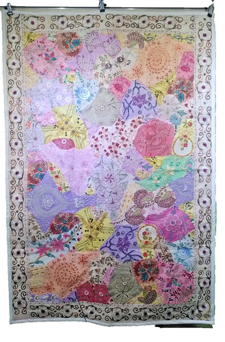 Sequinned wall hanging 100cm - hanging,