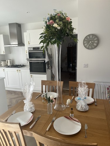 80cm tall glass vase suitable - glass,