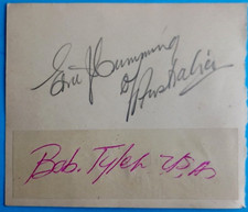 5 AUTOGRAPHS  LATE 40's/EARLY 50's ATHLETICS AUSSIE RULES FOOTBALL