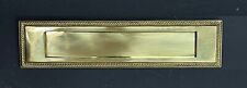 LETTER PLATE / LETTER BOX Solid Brass VINTAGE VICTORIAN ROPE TWIST DESIGN 13"x3"