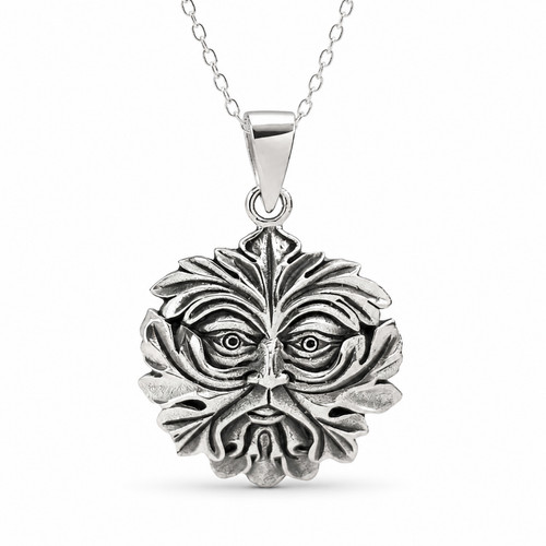 Green man pendant 925 - pendant, silver