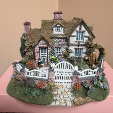 Miniature Houses Village Vintage Detailed Cottage English Garden Collectable GC