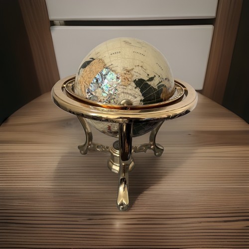 Semi precious stone globe - precious,