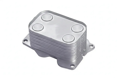 Engine oil cooler - , water-cooled