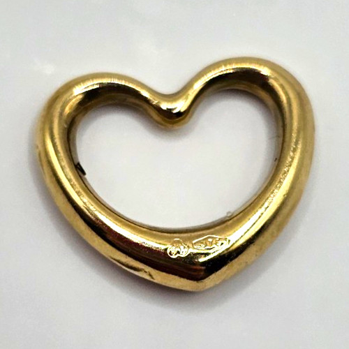 Vintage 9ct gold open heart - 9ct,
