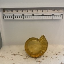 Vintage Amber Glass Art Deco