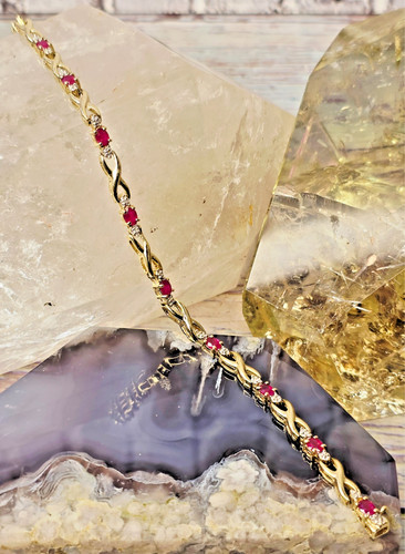 10k yellow gold natural - natural, ruby