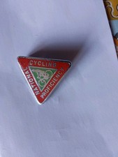 Vintage  1960's :  National Cycling Proficiency Badge Enamel - J Pinches London 