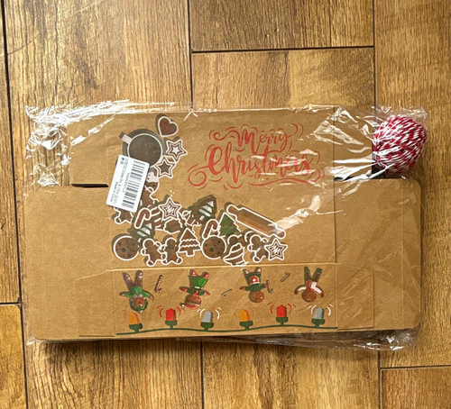 Christmas kraft cardboard cake - kraft,