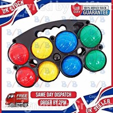 8 BOULES SET PLASTIC GARDEN