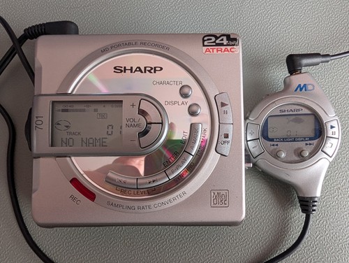 Sharp minidisc recorder player - sharp,