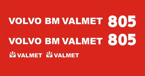 Valmet 805 tractor decal set - 805,