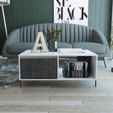 Coffee Table White Grey Oak