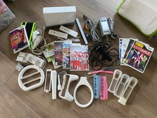 Nintendo Wii Console Bundle, Wii Fit Board, Zumba, 10 Games, Accessories...