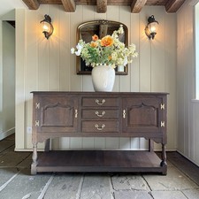 Antique oak Console Table