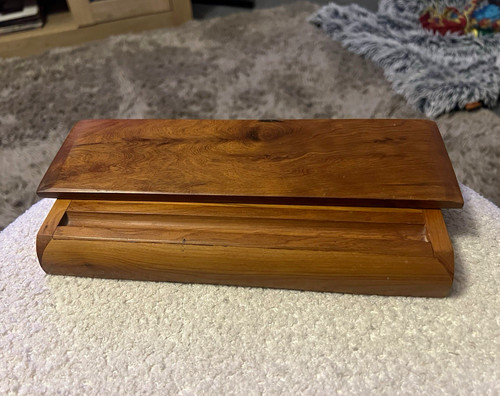 Vintage deco wooden - desk, pen