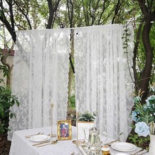 Voile Curtains 2 Panels Lace