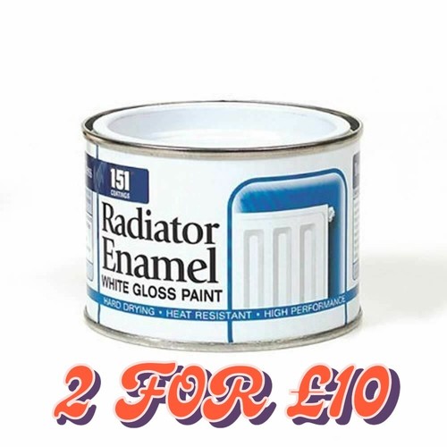 Radiator enamel white gloss - radiator,