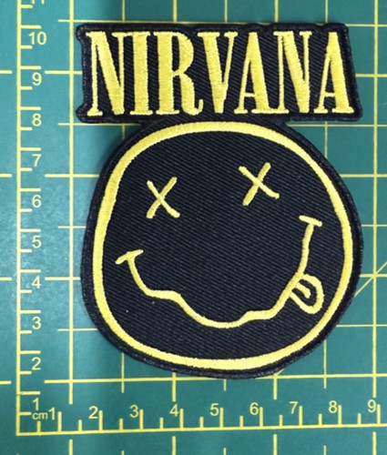 Nirvana smiley face - nirvana, woven