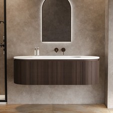 1400mm Walnut Wood Effect