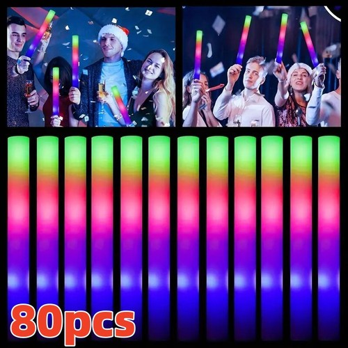80pcs led foam glow sticks - 80pcs,