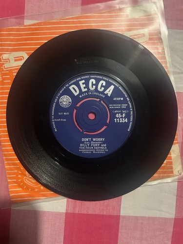 Billy fury don worry - fury-,