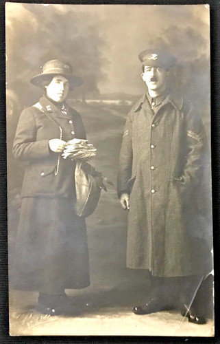 Wwi south wales borderers rppc - wales,