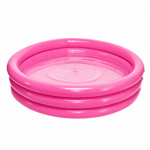 Children pink paddling pool - pink,