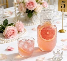 Vintage Style Glass Carafe and