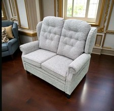 Grosvenor 2 Seater Sofa Settee Grey Upholstery Classic