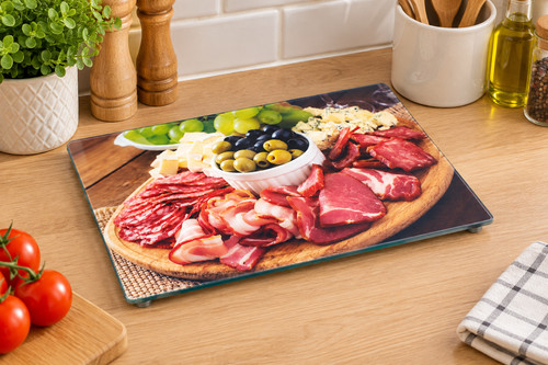 Glass worktop saver kitchen - glass,