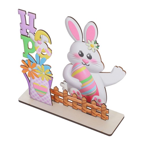Easter wooden table decoration - table,