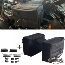 Club Style Saddlebag for Harley Sportster Dyna Softail MOLLE Attachment 11x8x5"