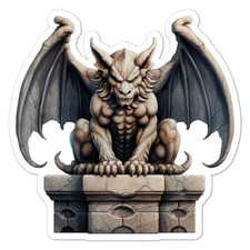 Scary Monster Gargoyle Sticker