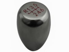 silver red gear shift knob for