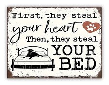 Funny Dog Bed Aluminium Metal