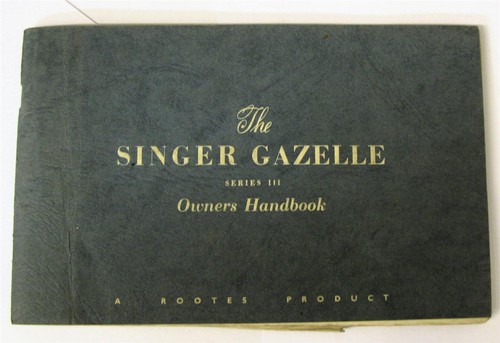 Singer gazelle series iii car - singer,