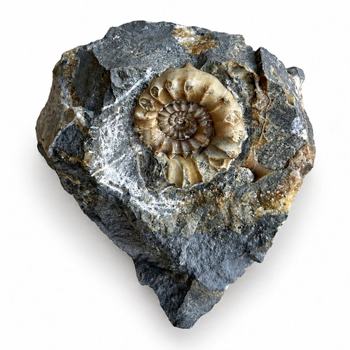 Genuine ammonite fossil - fossil, in