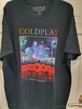 Official Coldplay Music of The Spheres World Tour 2022 T-shirt Size XL warsaw