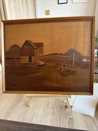 Vintage italian inlaid wood - vintage,