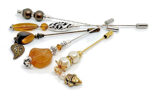 Handmade hat pins hijab - 5,