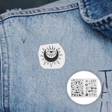  2 Sheets Embroidery Stickers Water Soluble Paper Dissolve Pattern