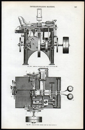 Envelope folding machine 1851 - envelope,