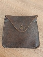 WW2 Two man folding saw in leather pouch. Dated 1942