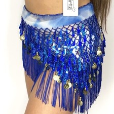 BLUE SEQUIN BEACH WRAP SARONG
