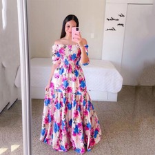 Women Floral Print Long Maxi