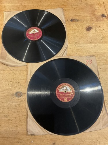 Pair hmv 78rpm records - pair,