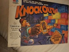 Vintage 1991 MB Games Knockout Rammer Hammer Board Game