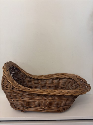 Vintage wicker basket rocking - wicker,